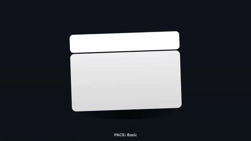 Basic pack opening animation